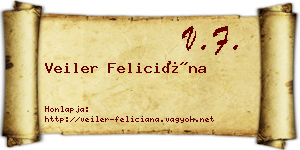 Veiler Feliciána névjegykártya